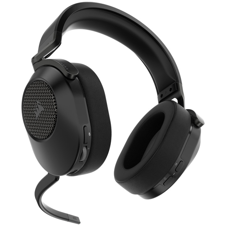 Bluetooth геймърски слушалки Corsair HS65, Carbon, v2 (EU) - CA-9011285-EU2