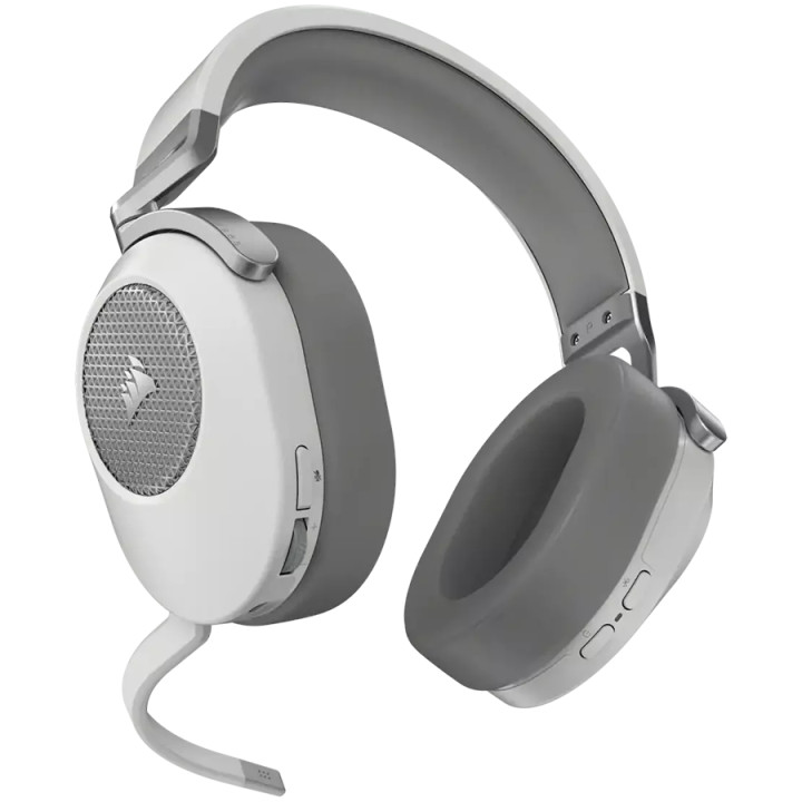 Bluetooth геймърски слушалки Corsair HS65, White (EU), v2 - CA-9011286-EU2