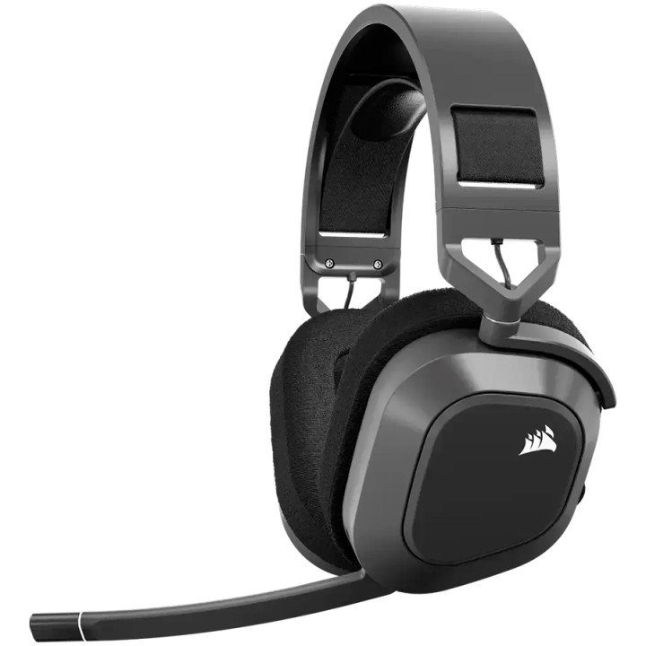 Bluetooth геймърски слушалки Corsair HS80 MAX, Steel Gray - EU - CA-9011295-EU