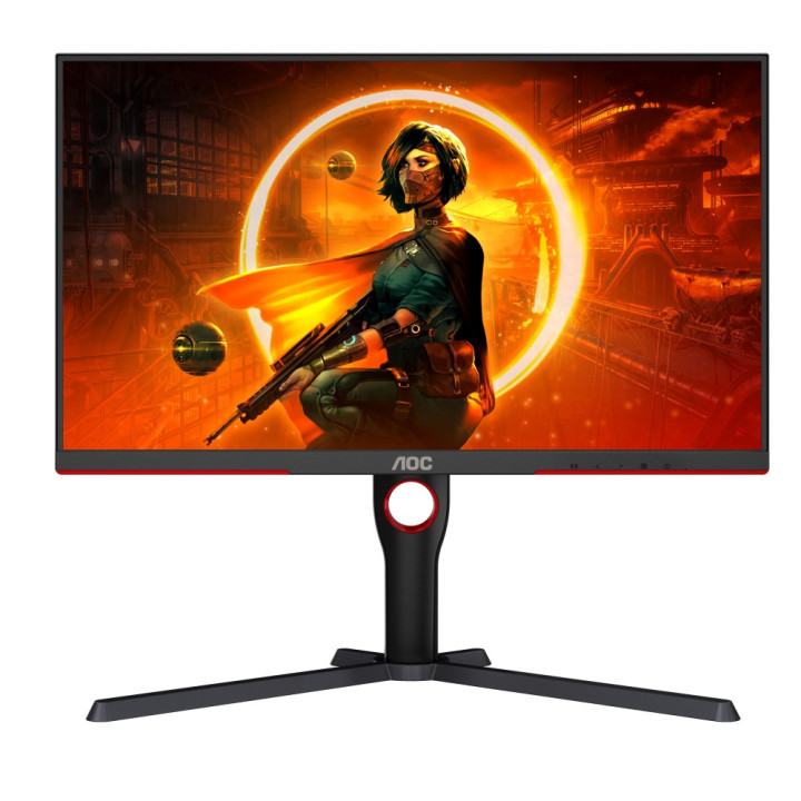 Монитор AOC Q27G3XMN/BK, 27" IPS MiniLED, 2560x1440@180Hz, 1ms GtG, 1000cd/m2, 3000:1, DCR 80M:1, Adaptive Sync, FlickerFree, Low Blue Light, HDMI, DP - Q27G3XMN/BK