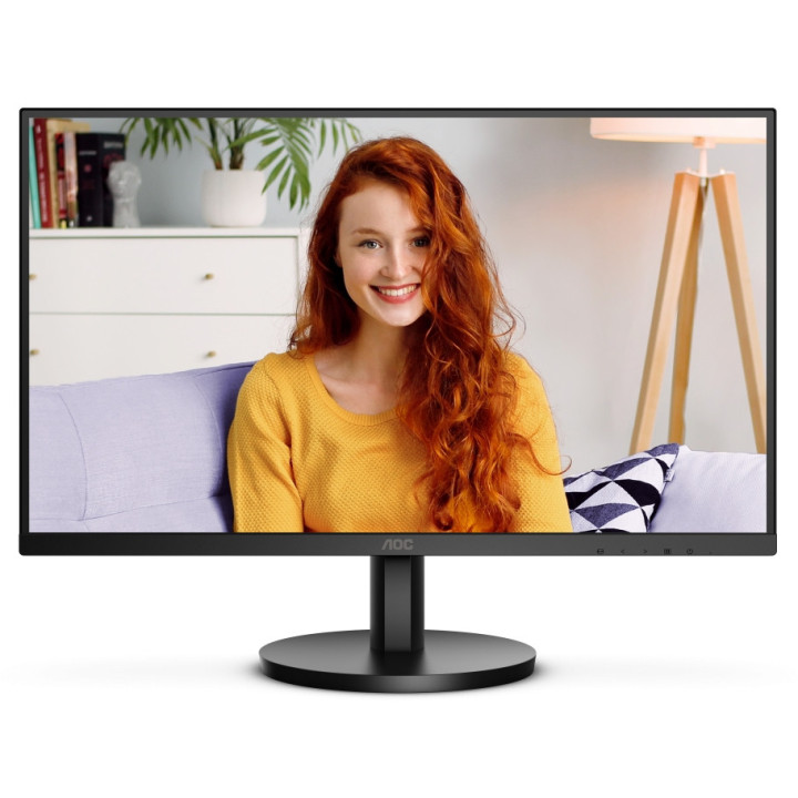 Монитор AOC 27B3HMA2, 27" VA WLED, 100Hz, 4ms GtG, 1ms MPRT, 3000:1, 20M:1 DCR, Adaptive Sync, FlickerFree, Low Blue Mode, 2Wx2, D-SUB, HDMI - 27B3HMA2