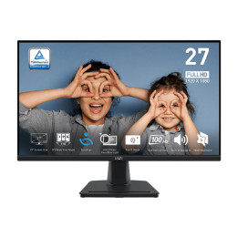 Монитор MSI PRO MP275, 27", IPS, 100Hz, FHD, 1ms MPRT, 4ms GTG, 300 cd/m2, 93% (CIE 1976), AG, EyesErgo, MSI EYE CARE, HDMI, D-Sub, Speakers, Headphone-out - 9S6-3PC3CM-002