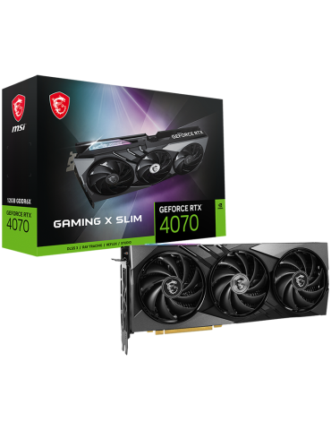 Видео карта MSI Nvidia GeForce RTX 4070 SUPER 12G GAMING X SLIM, 12GB GDDR6X, 192bit