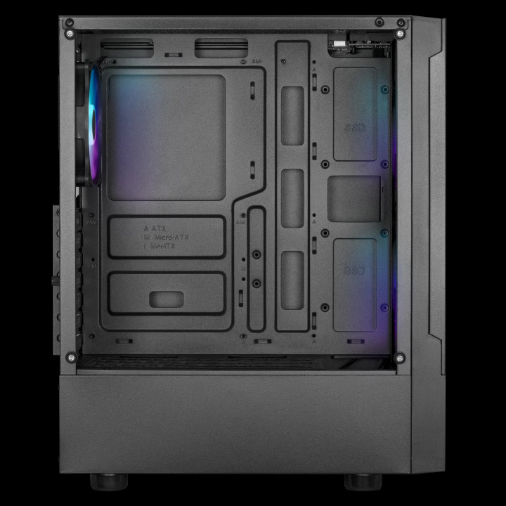 Кутия за компютър Gamdias TALOS E3 MESH, ATX, aRGB, Tempered Glass - GAMDIAS-TALOS-E3-MESH