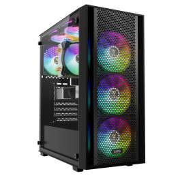 Кутия за компютър Gamdias AURA GC2 Elite, ATX, Mesh, RGB, Tempered Glass - GAMDIAS-AURA-GC2-ELITE