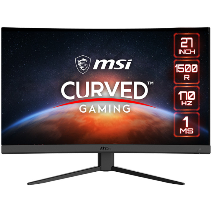 Монитор MSI G27C4 E2 Curved 27" 170Hz, FHD 16:9, VA Anti-glare, 1500R curve, 1ms, Adaptive Sync