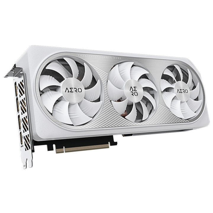Видео карта Gigabyte GeForce RTX 4070 TI SUPER AERO OC 16GB GDDR6X - GV-N407TSAERO OC-16GD