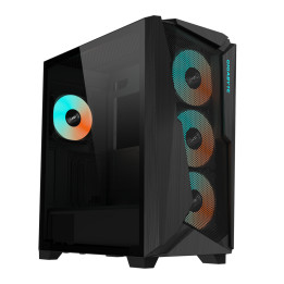 Кутия за компютър Gigabyte C301 Black V2, Tempered Glass, Mid-Tower, RGB Fusion  - GB-C301G V2