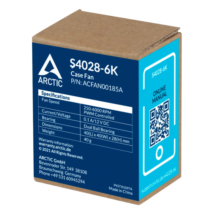 Сървърен вентилатор Arctic 40x40x28 Dual Ball, S4028-6K - ACFAN00185A - ACFAN00185A