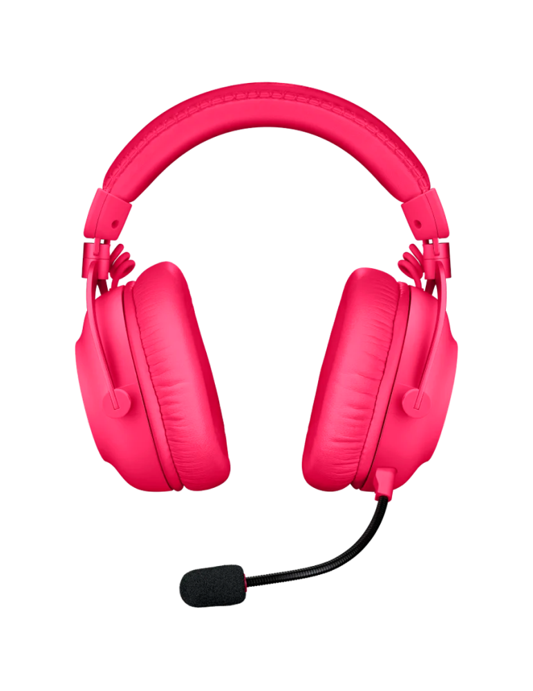 Bluetooth геймърски слушалки Logitech PRO X 2 LIGHTSPEED, MAGENTA, 2.4GHz, EMEA28-935 - 981-001275
