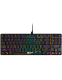 Геймърска механична клавиатура Canyon Cometstrike TKL GK-50, 87keys, 50million times life, with VS11K30A solution, GTMX red switch, Rainbow backlight, US, black - CND-SKB50-US