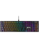 Геймърска механична клавиатура Canyon Cometstrike TKL GK-55, 104keys, 50million times life, with VS11K28A solution, GTMX red switch, RGB, black - CND-SKB55-US