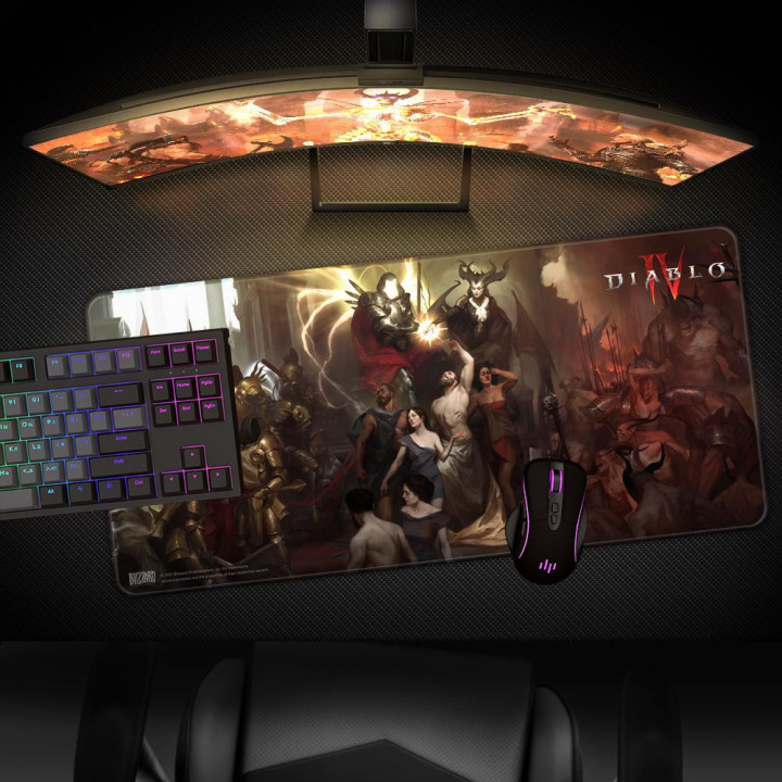 Геймърски пад Diablo IV Inarius and Lilith, XL, 900 x 420 x 4мм - FBLMPD4INALIL21XL