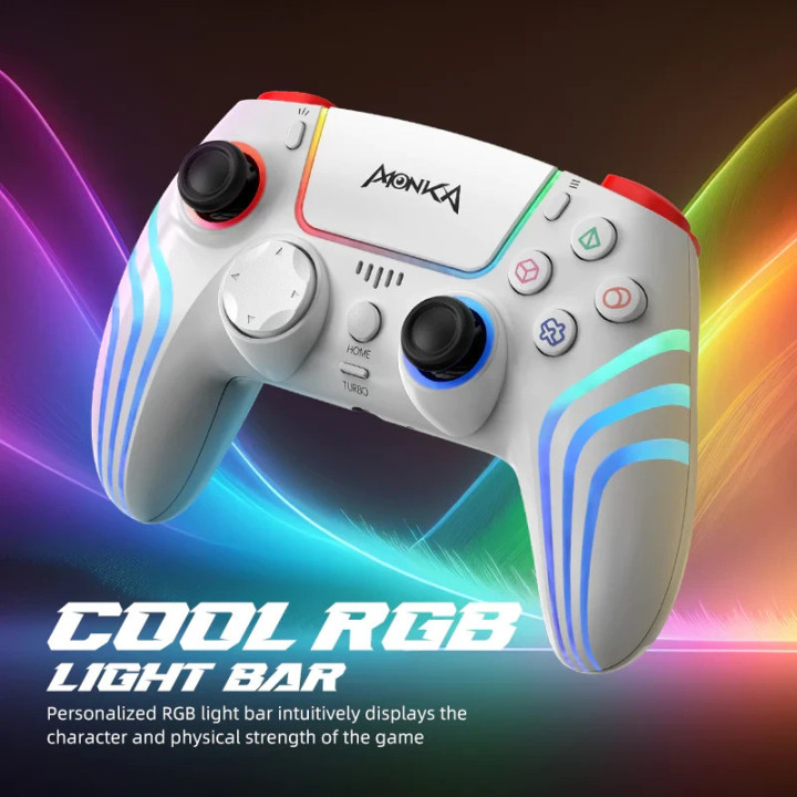 Безжичен геймпад Marvo Monka Contra GT-96, PS4, RGB, Wireless, Vibration - MARVO-GT-96