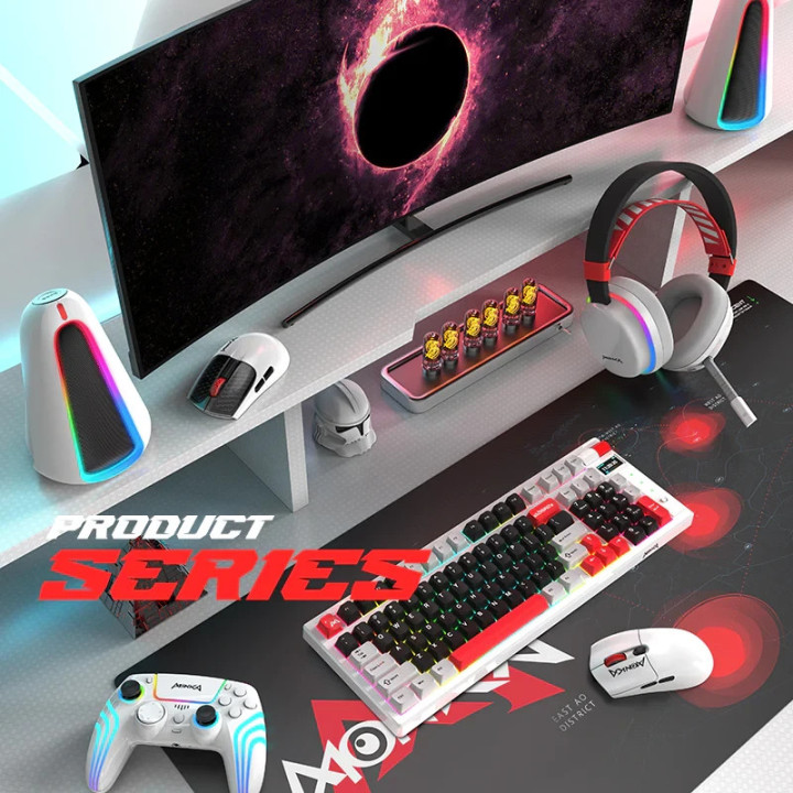 Безжичен геймпад Marvo Monka Contra GT-96, PS4, RGB, Wireless, Vibration - MARVO-GT-96