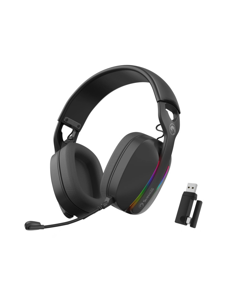 Bluetooth геймърски слушалки Marvo Pulz 70W, Bluetooth, 2.4G - MARVO-HG9086W