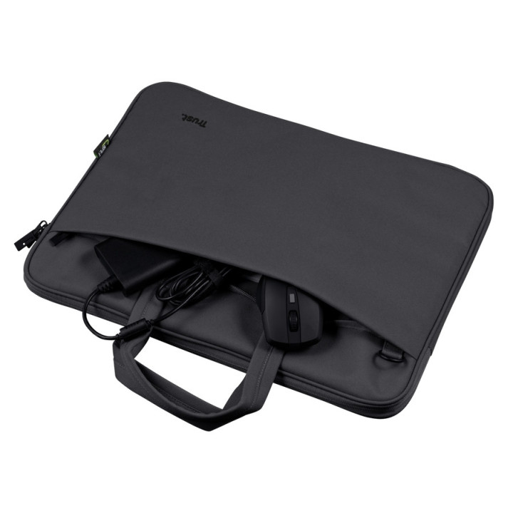 Чантa за лаптоп Trust Bologna Laptop Bag 16" Eco Black - 24447
