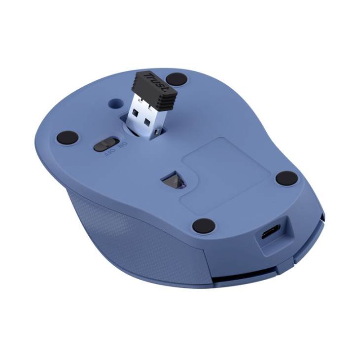 Безжична мишка Trust Zaya Wireless Rechargeable Mouse Blue - 25039