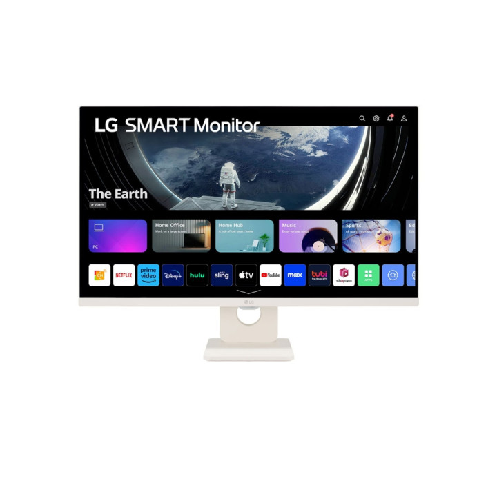 Монитор LG 27SR50F-W, 27" IPS Smart webOS23, AG, 5ms, FHD, HDR 10, HDMI, USB, Wi-Fi B/in, Reader Mode, Speakers 5W x 2, Tilt, Black