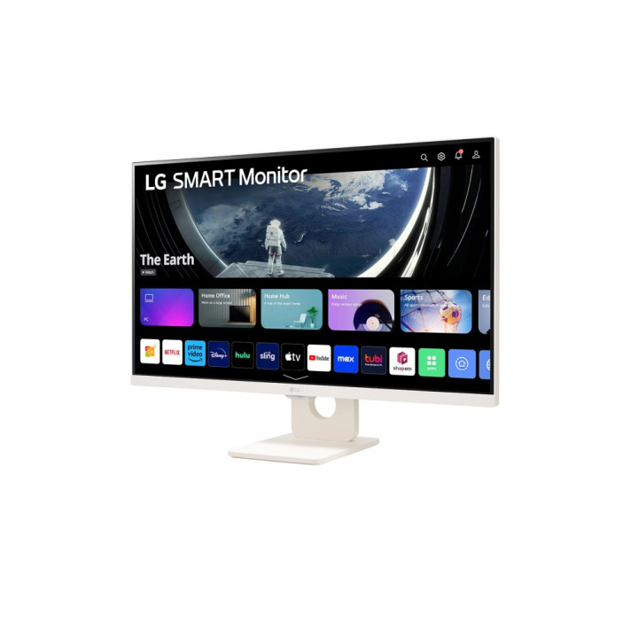 Монитор LG 27SR50F-W, 27" IPS Smart webOS23, AG, 5ms, FHD, HDR 10, HDMI, USB, Wi-Fi B/in, Reader Mode, Speakers 5W x 2, Tilt, Black