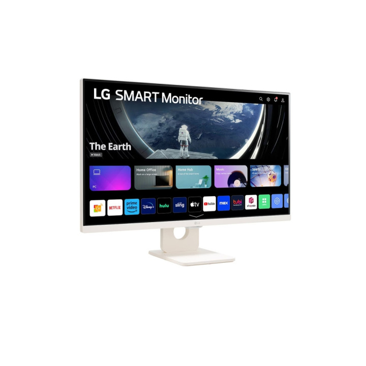 Монитор LG 27SR50F-W, 27" IPS Smart webOS23, AG, 5ms, FHD, HDR 10, HDMI, USB, Wi-Fi B/in, Reader Mode, Speakers 5W x 2, Tilt, Black