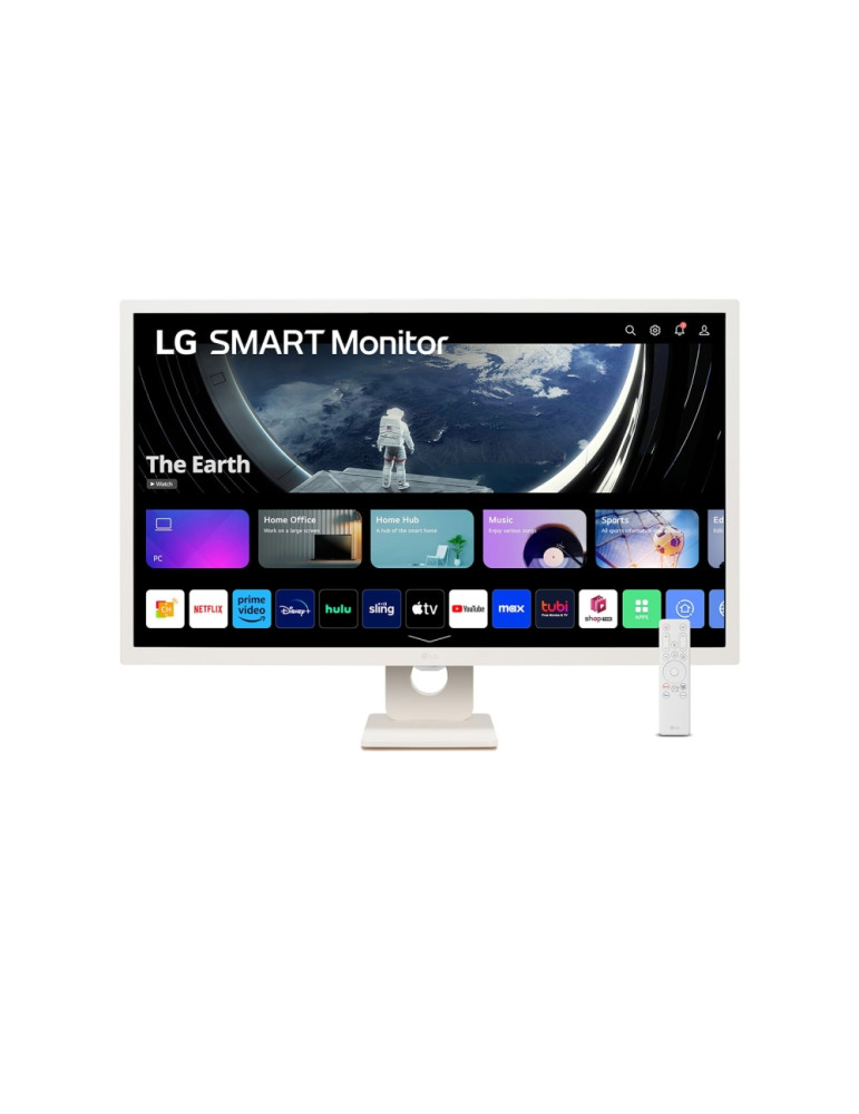 Монитор LG 32SR50F-W, 31.5" IPS Smart webOS23, AG, sRGB 99%, FHD, HDR 10, HDMI, USB, Wi-Fi B/in, AirPlay 2, 5W x 2, White