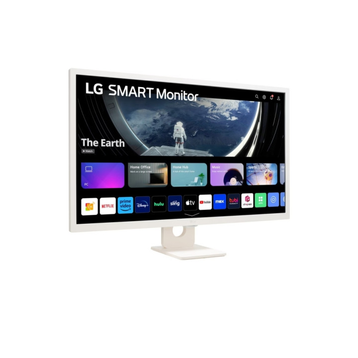 Монитор LG 32SR50F-W, 31.5" IPS Smart webOS23, AG, sRGB 99%, FHD, HDR 10, HDMI, USB, Wi-Fi B/in, AirPlay 2, 5W x 2, White
