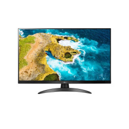 Монитор LG 27TQ615S-PZ, 27.0" IPS, Smart webOS, TV Tuner DVB-T2/C /S2, Mega DFC, 250cd, FHD, Wi-Fi, LAN, AirPlay, HDMI, CI Slot, USB 2.0, Bluetooth, AI Sound, Speakers, Black