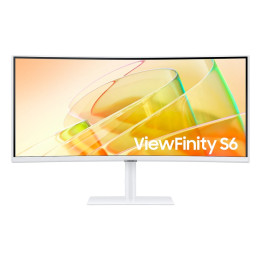 Монитор Samsung 34A650 34" Curved VA 3440x1440, 5ms, 100Hz, DP, HDMI, USB 3.0, Speakers, Thunderbolt, White - LS34C650TAUXEN