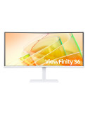 Монитор Samsung 34A650 34" Curved VA 3440x1440, 5ms, 100Hz, DP, HDMI, USB 3.0, Speakers, Thunderbolt, White - LS34C650TAUXEN