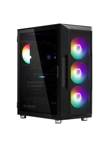 Кутия за компютър Zalman I3 NEO Black,  ATX, RGB, Mesh - ZM-I3-NEO-BK