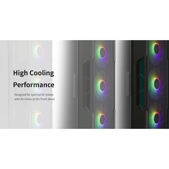 Кутия за компютър Zalman I3 NEO Black,  ATX, RGB, Mesh - ZM-I3-NEO-BK