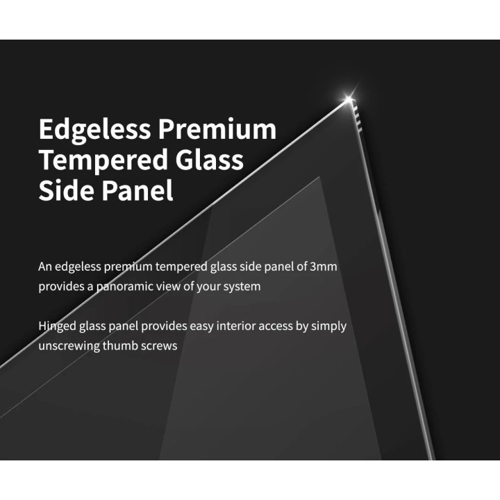 Кутия за компютър Zalman I3 NEO Black,  ATX, RGB, Mesh - ZM-I3-NEO-BK