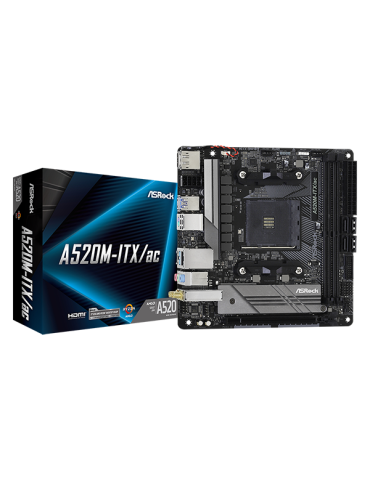 Дънна платка AsRock A520M-ITX/AC