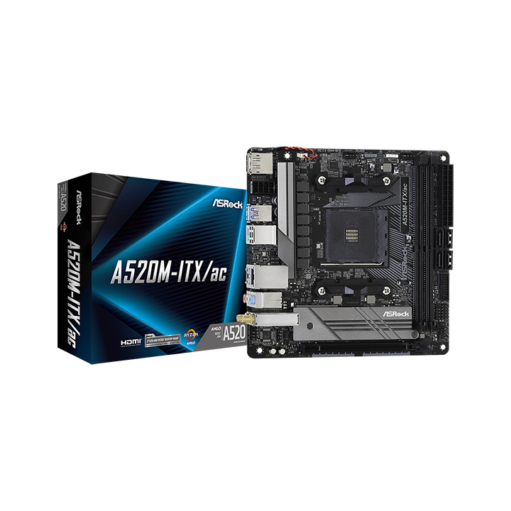 Дънна платка AsRock A520M-ITX/AC