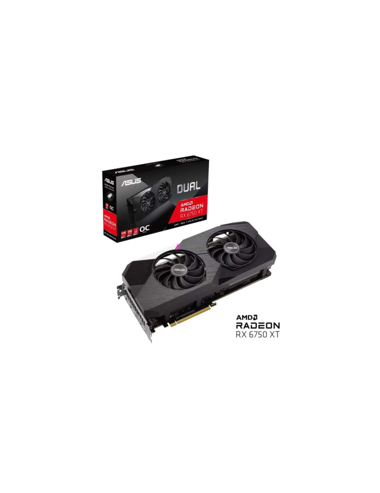 Видео карта Asus Dual Radeon RX 6750 XT OC Edition 12GB GDDR6 - DUAL-RX6750XT-O12G