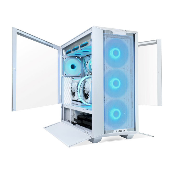 Кутия за компютър Lian Li LANCOOL III RGB Mid-Tower TG, Бял - GELI-910