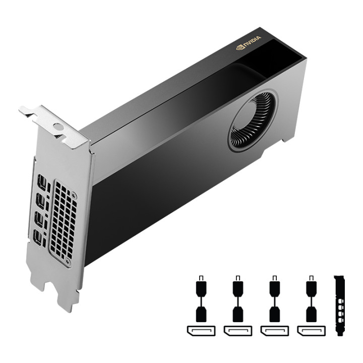 Видео карта PNY RTX A2000 ADA Generation 16GB, 4 x miniDisplayPort 1.4 - VCNRTX2000ADA-PB