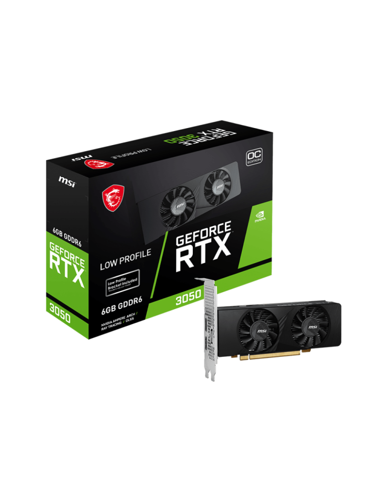 Видео карта MSI Nvidia GeForce RTX 3050 LP 6G OC - 912-V812-025