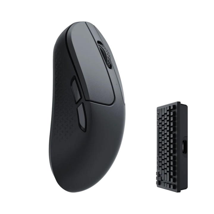 Безжична геймърска мишка Keychron M3 Mini 4000Hz, Matte Black - M3M-A4