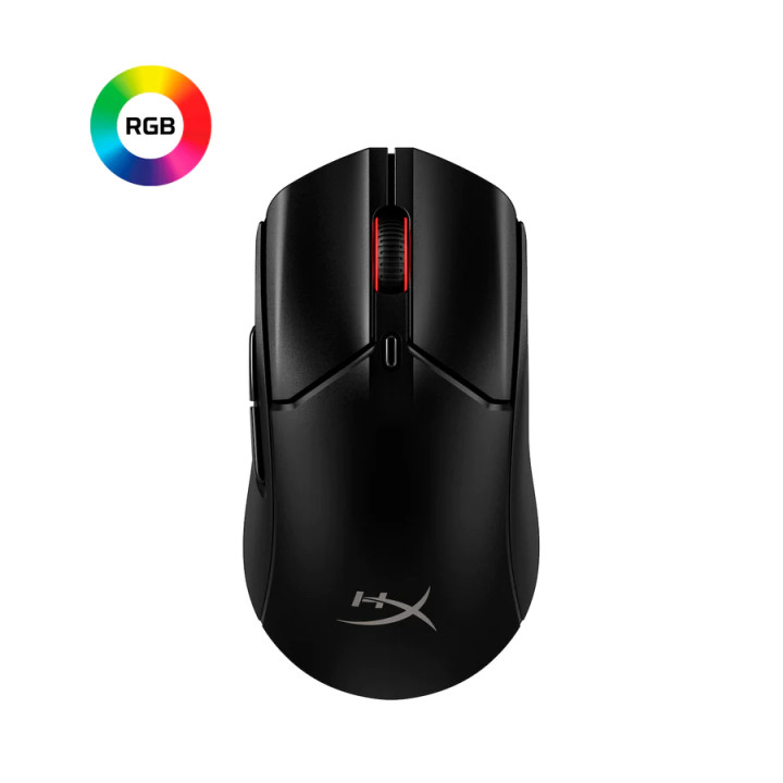 Безжична геймърска мишка HyperX Pulsefire Haste 2, Wireless, RGB, USB, Черен - 6N0B0AA
