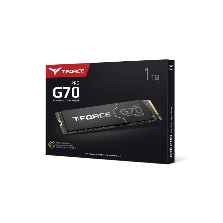 SSD диск Team Group 1TB T-Force G70 Pro, M.2 2280 PCI-e 4.0 x4 NVMe 1.4 - TM8FFH001T0C129