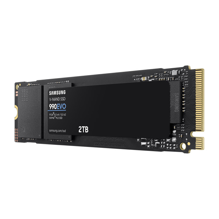 SSD диск Samsung 2TB, 990 EVO, M.2 Type 2280, PCIe 4.0 x4, NVMe - MZ-V9E2T0BW