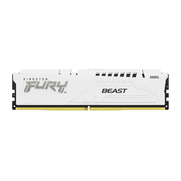 RAM памет Kingston 32GB(2x16GB) DDR5 6000MHz CL30 FURY Beast White AMD EXPO - KF560C30BWEK2-32