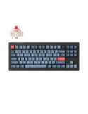 Геймърска механична клавиатура Keychron V3 Max QMK, Carbon Black, Gateron Jupiter Red Switch, RGB Backlight - V3M-D1