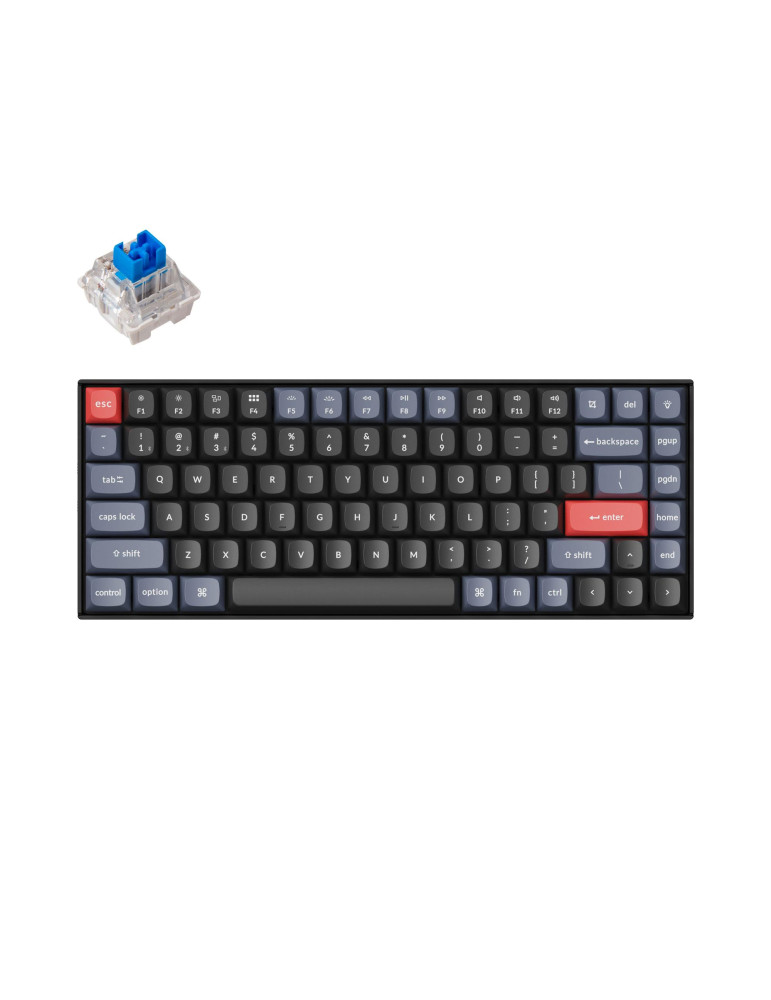 Геймърска механична клавиатура Keychron K2 Pro Hot-Swappable Keychron K Pro Mechanical Blue Switch, White Backlight Plastic Frame - K2P-G2