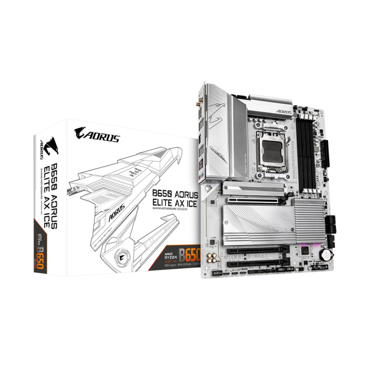 Дънна платка Gigabyte B650 AORUS ELITE AX ICE, AM5, WiFi 6E, DDR5