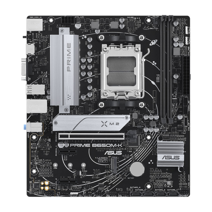 Дънна платка Asus PRIME B650M-K, AM5, 2xDDR5 - 90MB1F60-M0EAY0