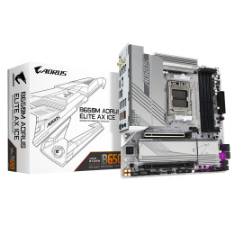 Дънна платка Gigabyte B650M AORUS ELITE AX ICE, AM5, Wi-Fi 6E, DDR5