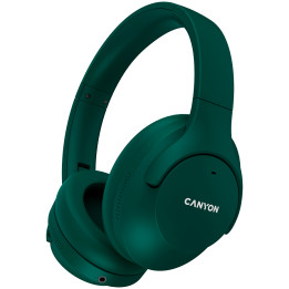 Bluetooth слушалки Canyon OnRiff 10, with Active Noise Cancellation function, BT V5.3 AC7006, battery 300mAh, Type-C charging plug, Green - CNS-CBTHS10GN